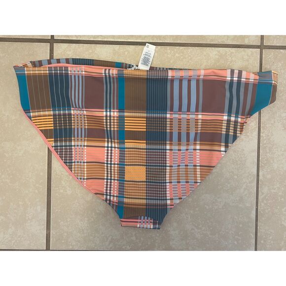 NWT Vineyard Vines Lowrise Bikini Bottom Plaid Women's Large - Picture 2 of 8